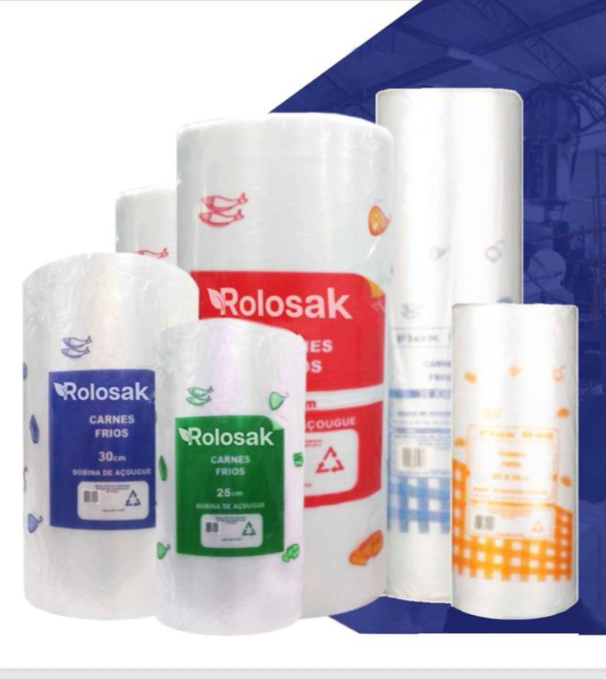 Bobinas Rolosak para açougue